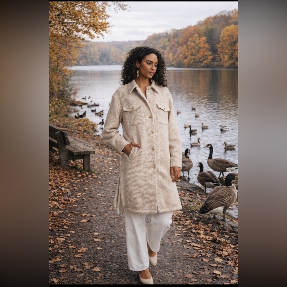 🎉LAST ONE🎉RARE🎉Anthropologie NWT Greylin Fuzzy Knit Long Coat size L.